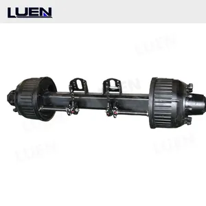 Heavy Duty German Type Trailer Axle Trailer Steering Axle Fuwa Semi Trailer Tandem Axle For Sale