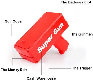 Vendita calda giocattoli tiratore a batteria pistola soldi <span class=keywords><strong>carta</strong></span> giocando cannone a spruzzo pistola per bambini - Product Image 3