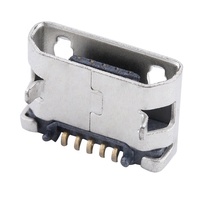 Conector Micro USB Tipo B de 5 Pines Hembra, de Cobre, para PCB SMT, Marca CHUANGQIN, Gran Suministro