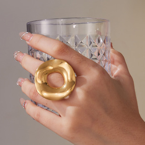 Fashion <b>Rings</b> 18K Gold Plated Unisex Daily Wear Style - Product Image 3
