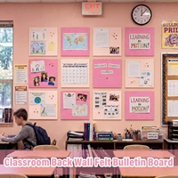 Lot de 12 carreaux muraux en feutre, tableau d'affichage en feutre avec support auto-adhésif pour bureau, salle de classe, décoration murale, affichage de notifications