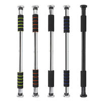 Barre de traction et de dips réglable en acier au carbone pour entraînement à domicile, installation sans vis pour cadre de porte