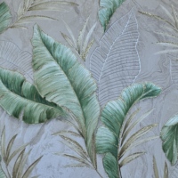 Papier peint en PVC motif grande feuille 53 pour murs de chambre à coucher Nouveau design Style naturel Floral or marbre Texture fond pour la maison