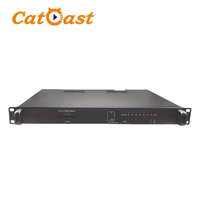 Receptor de satélite frontal de TV digital DVBS2 DVBT2 Sintonizador DVBC a IP Gateway 8 canales RF a IP IRD Converter