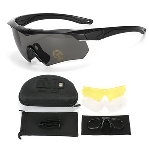 משקפי שמש טקטיים לספורט בחוץ, משקפי מגן לצילום חי, ציוד צלפים, סקי, טיולים רגליים, רכיבה, משקפי מגן מפני זעזועים, משקפי אופנוע - Product Image 3