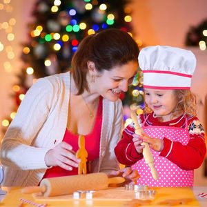 Ensemble de cuisine et de pâtisserie pour enfants de 11 pièces, pour petites filles de 2 à 6 ans, costume de chef et tablier, chapeau de chef pour tout-petits, outils de pâtisserie - Product Image 6