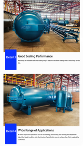 Autoclave per Trattamento del <span class=keywords><strong>Legno</strong></span> Automatica ASME e CE, Contenitore a Pressione Controllato da PLC per Impregnazione del <span class=keywords><strong>Legno</strong></span> - Product Image 5