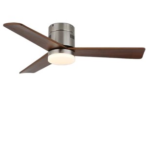 Ventilador de Techo Inteligente Vintage con Luz, 42 Pulgadas, Forma de Hoja, Frecuencia Variable, para Dormitorio, Comedor, Sala de Estar, Dropshipping Shopify - Product Image 1