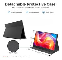 Monitor Portátil IPS de 15.6 Pulgadas Tipo-C, Pantalla Ultrafina para Juegos de 1080P para Laptop, Mac, Teléfono, PS4/ con Cubierta Inteligente