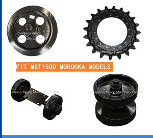 ชุดขุดเจาะยางรางช่วงล่างอะไหล่เครื่องจักรก่อสร้างชุดติดตามลูกกลิ้ง MST600 MST1500 MST800 - Product Image 4