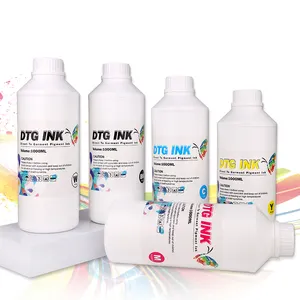 หมึกสีของเหลว dtg ที่ผ่านการบําบัดล่วงหน้า Dtg สําหรับหมึก dtg G5/G6