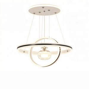 Lustre suspendu moderne en fer LED pour restaurant, escalier, salle à manger, éclairage haut de gamme, décoration artistique - Product Image 3