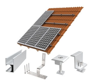 Vente en gros de fixation de toit de panneaux solaires Ensembles de montage de construction PV <span class=keywords><strong>Crochet</strong></span> solaire - Product Image 5
