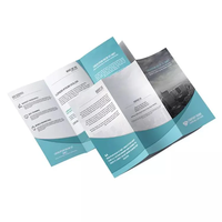 Service d'impression OEM A2 A3 A4 A5 A6 Flyers pliants personnalisés Brochure manuelle Brochure à trois volets pour les entreprises