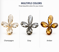 Pendentifs prismes en cristal transparent arc-en-ciel pour lustre, décoration moderne de luxe écologique