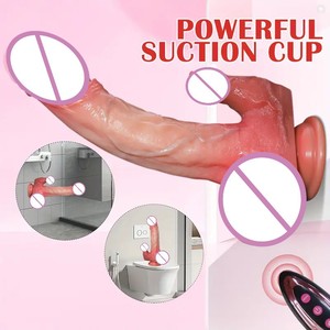 Dildo Automático de Silicona 4 en 1 con Control Remoto de Empuje Telescópico Eléctrico de Gran Tamaño Vibrador Juguete Sexual para Mujeres - Product Image 5