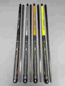 Queue de billard de qualité supérieure Little Monster, nouveau design, en carbone, avec poignée en cuir et silicone pour le sport. - Product Image 2