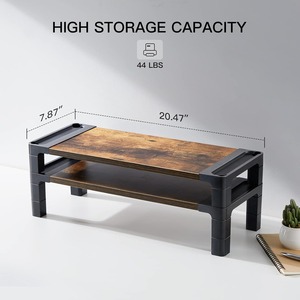 Hai lớp có thể điều chỉnh thiết kế hiện đại Bàn máy tính với lưu trữ nối dài màn hình đứng cho máy tính xách tay pcs máy in cho các trường học sử dụng - Product Image 5