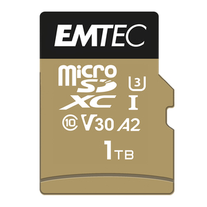 Emtec V30 Speed in Pro Micro SDXC 256 Go Classe 10 UHS1-U3 V30 Lecture/Écriture - 256 Go à 1 To - Product Image 1