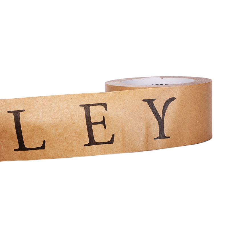 OEM Printed Kraft Paper Tape Self Adhesive Reinforced