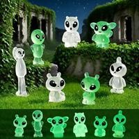 Mini-ornements lumineux d'elfes extraterrestres, micro-paysages, accessoires de décoration DIY pour enfants