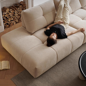 أريكة زاوية على شكل حرف <span class=keywords><strong>L</strong></span> بتصميم مودولار مستوحى من البكسل مع أغطية قابلة للإزالة والغسل، أريكة قطاعية حديثة بنمط هندسي من القماش - Product Image 4