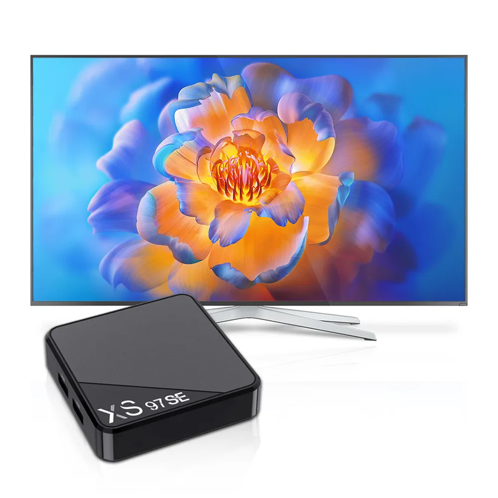 Factory Outlet XS97 SE 4K ARM Cort-ex A53 Android 10,0 Smart 4K TV box con WiFi con nuevo