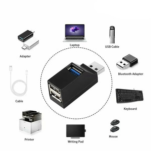 Hub <span class=keywords><strong>USB</strong></span> 3 en 1, adaptateur <span class=keywords><strong>USB</strong></span> 3.0, Station d'accueil, séparateur, extension, adaptateur OTG, haute vitesse 5Gbps, pour PC et ordinateur portable - Product Image 4