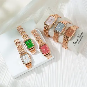Großhandel Made in Prc Uhr Damen individuelle luxuriöse vergoldete Quarzuhren