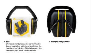 حماية السمع غطاء للأذنين للحد من الضوضاء السلامة الصناعية - Product Image 2