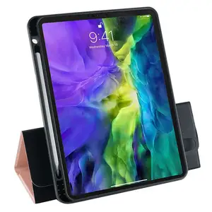 10.9 Inch 360 Bằng Rotating Thông Minh Bìa Chống Sốc Da Chủ Bút Chì Trường Hợp Máy Tính Bảng Cho iPad Không Khí 4th Thế Hệ