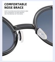 Lunettes de Soleil Rondes Polarisées Haute Qualité à Luminosité Réglable avec Filtre ND d'Ouverture et Lentille d'Appareil Photo