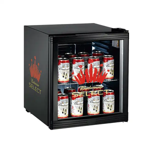 Mini-réfrigérateur silencieux électrique autoportant rétro noir et blanc 52L pour voiture - Product Image 5