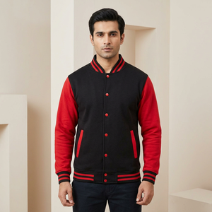 Chaqueta Varsity Bordada para Hombre en Oferta, Chaqueta de Béisbol con Logotipo Personalizado, Chaqueta Varsity Personalizada - Product Image 1