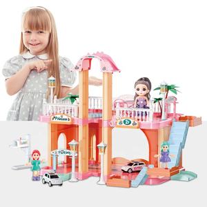 Enfants Villa Château Assembler Princesse Fille Playhouse Cadeau, <span class=keywords><strong>Maison</strong></span> De Poupée En Plastique <span class=keywords><strong>Dreamhouse</strong></span> Meubles Préscolaire Filles Enfants Jouet - Product Image 4