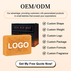 Sapone Solido Artigianale alla Curcuma e Acido Kojico <span class=keywords><strong>per</strong></span> Viso e Corpo, Detergente Antisettico, Sbiancante, Idratante <span class=keywords><strong>per</strong></span> Tutti i Tipi di Pelle - Product Image 5