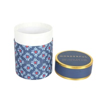 Boîte Cadeau Personnalisée en Carton Rigide pour Verre à Vin Peint à la Main, Écologique, avec Couvercle Amovible, Estampage à Chaud Doré et Revêtement UV