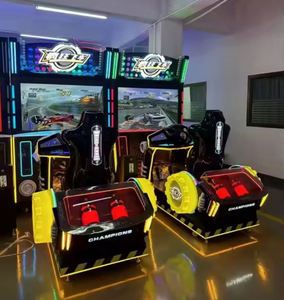 เครื่องเกมแข่งรถแบบอาร์เคด คอนโซลจำลองการแข่งขัน วิดีโอเกมหยอดเหรียญ เครื่องเล่นเพื่อความบันเทิงสำหรับผู้ใหญ่ ทำจากโลหะ - Product Image 5