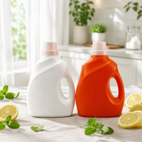 Bouteille Distributrice Vide Grande Capacité 1L 2L 3L pour la Maison, Bouteille en Plastique Colorée pour Lessive