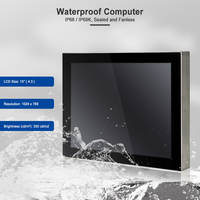 Panel PC Industrial Táctil de 15 Pulgadas, OEM ODM IP69K, Acero Inoxidable, Resistente al Agua, J1900, Sin Ventilador
