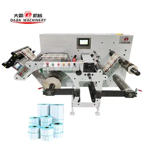 Voll automatische Etiketten kleber PVC Bopp Tape Slitting Rückspul maschine