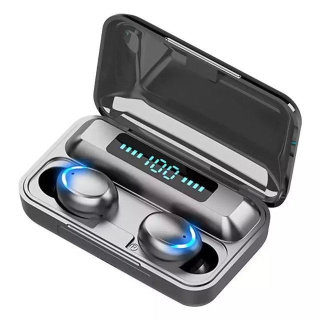 Lantronlife F9 2200mAh Mini Sport HiFi Wireless Earbuds Charging Box TWS F9 Touch Audifonos Earphone Mobile Phone Accessories