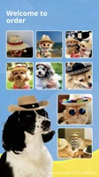 Produit transfrontalier très demandé : Chapeau pour chien de style, en herbe naturelle rayée et imprimée en sérigraphie, jouet poupée bébé tissé à la main pour animaux de compagnie