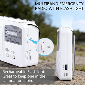 Radio Portátil Alecter APH-SR21 con Manivela y Energía Solar, Luz LED Integrada, Cargador de Emergencia para Teléfono - Product Image 6