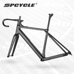 <span class=keywords><strong>Cadre</strong></span> de vélo de gravier en carbone Spcpycle G068 700x47C <span class=keywords><strong>cadre</strong></span> de vélo de gravier de <span class=keywords><strong>course</strong></span> avec HB-068 guidon intégré - Product Image 4