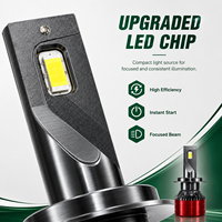 Ampoule de phare LED H7 haute luminosité pour l'amélioration de l'éclairage automobile, 30W 5000LM 12V Lampe en aluminium pour une large compatibilité avec les véhicules