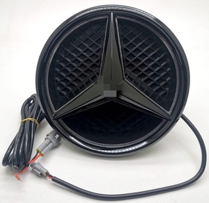 Pour Benz <span class=keywords><strong>A</strong></span> B C <span class=keywords><strong>E</strong></span> GLK ML 5D, lumières LED de logo de voiture éclairées, W205 W213 W204, logo <span class=keywords><strong>d</strong></span>'étoile de calandre avant de voiture, lumière - Product Image 4