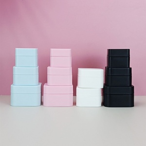 Factory Empty Uv Gel Nail Polish <b>Jar</b> Bpa Double Wall Frosted Face Cream Pp <b>Jars</b> Cosmetic Square <b>Plastic</b> Acrylic Powder <b>Jars</b> - Product Image 6