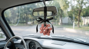 Vintage Red Lucky Gypsum Aromatherapy Expanded Stone Home Wardrobe <b>Car</b> Aromatherapy <b>Tablet</b> Pendant - Product Image 5