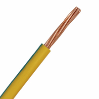Câble électrique souterrain monobrin en cuivre nu de 16 mm, fil plat robuste de 16 mm